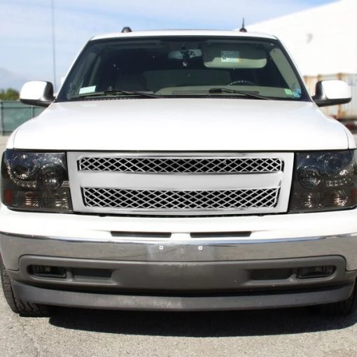 99-02 Chevrolet Silverado Conversion Grill- Chrome Mesh Style
