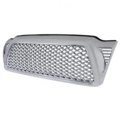 Spec-D Tuning 05-11 Toyota Tacoma Front Mesh Grille- Chrome