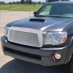 Spec-D Tuning 05-11 Toyota Tacoma Front Mesh Grille- Chrome 7 05-11 Toyota Tacoma Front Mesh Grille- Chrome