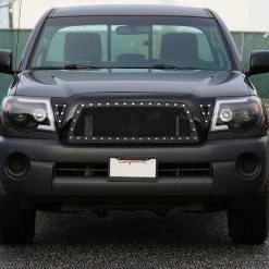 05-11 Toyota Tacoma Rivet Grille- Glossy Black