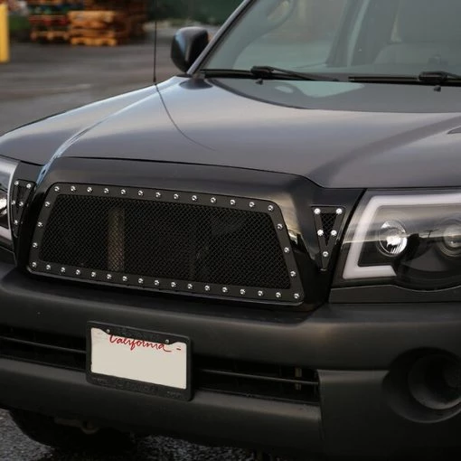 05-11 Toyota Tacoma Rivet Grille- Glossy Black