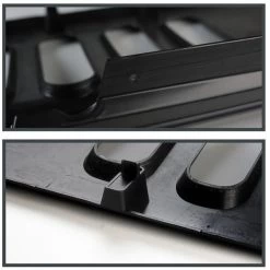 Spec-D Tuning 07-16 Jeep Wrangler Matte Black Front Grille 4 07-16 Jeep Wrangler Matte Black Front Grille