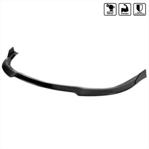 FRONT BUMPER LIP GLOSSY BLACK FITS ALL MODELS