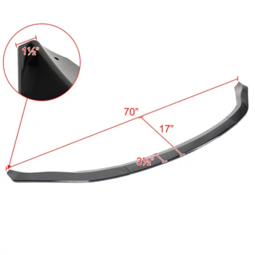 03-05 Nissan 350Z Front Bumper Lip Glossy Black