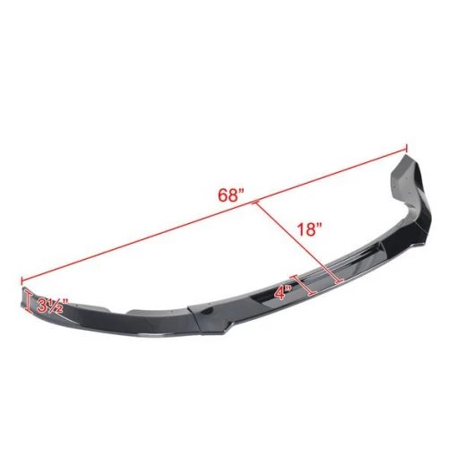 09-12 Nissan 370Z Front Bumper Lip Glossy Black