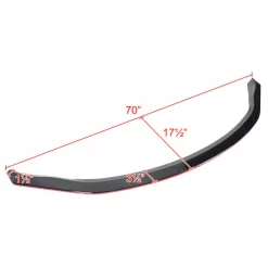 03-05 Nissan 350Z Front Bumper Lip Glossy Black With Red Trim