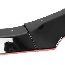 03-05 Nissan 350Z Front Bumper Lip Glossy Black With Red Trim