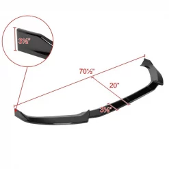 2018 S4 SEDAN FRONT BUMPER LIP GLOSSY BLACK