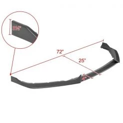 FRONT BUMPER LIP MATTE BLACK