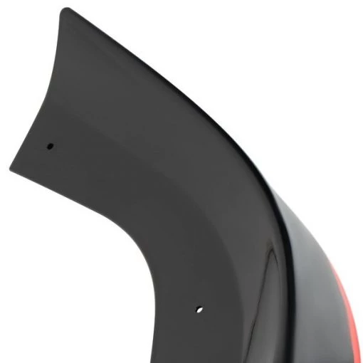 12-14 Mercedes Benz W204 Front Bumper Lip Glossy Black With Red Trim