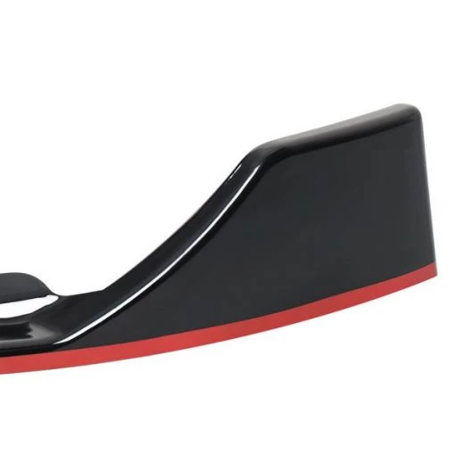 19-20 Mercedes Benz W205 Front Bumper Lip Glossy Black With Red Trim