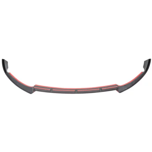 19-20 Mercedes Benz W205 Front Bumper Lip Glossy Black With Red Trim
