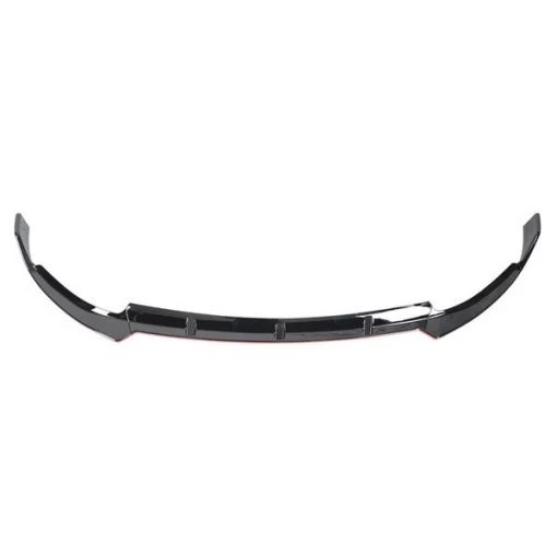 19-20 Mercedes Benz W205 Front Bumper Lip Glossy Black With Red Trim
