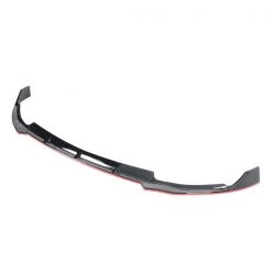 19-20 Mercedes Benz W205 Front Bumper Lip Glossy Black With Red Trim