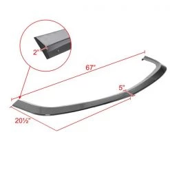 Spec-D Tuning 15-21 Dodge Challenger Sxt Front Bumper Lip Glossy Black 7 15-21 Dodge Challenger Sxt Front Bumper Lip Glossy Black