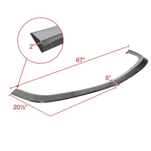 15-21 Dodge Challenger Sxt Front Bumper Lip Glossy Black