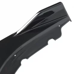 16-19 Honda Civic Front Bumper Lip Glossy Black With Red Trim