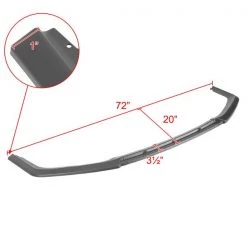 17-21 Honda Civic Hatchback Front Bumper Lip Matte Black