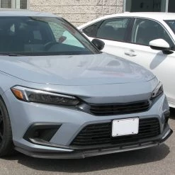 17-21 Honda Civic Hatchback Front Bumper Lip Matte Black