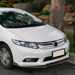 Spec-D Tuning 19-20 HONDA CIVIC SEDAN FRONT BUMPER LIP - MATTE BLACK 4 19-20 HONDA CIVIC SEDAN FRONT BUMPER LIP – MATTE BLACK