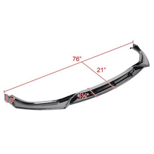 19-20 HONDA CIVIC SEDAN FRONT BUMPER LIP – GLOSSY BLACK