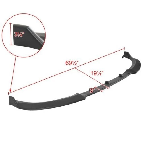 G20 G21 FRONT BUMPER LIP – MATTE BLACK