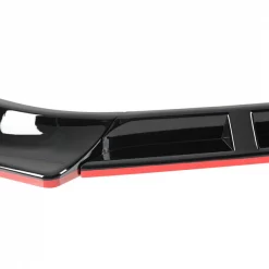 14-17 Volkswagen Golf Front Bumper Lip Glossy Black With Red Trim