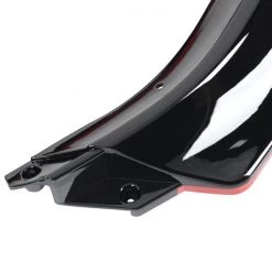 14-17 Volkswagen Golf Front Bumper Lip Glossy Black With Red Trim