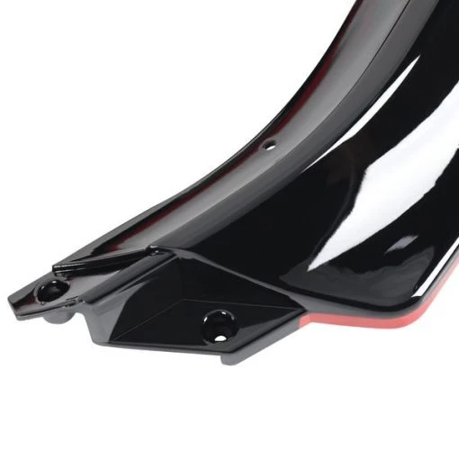 14-17 Volkswagen Golf Front Bumper Lip Glossy Black With Red Trim
