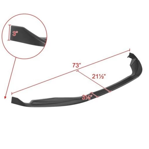 F-SPORT FRONT BUMPER LIP MATTE BLACK