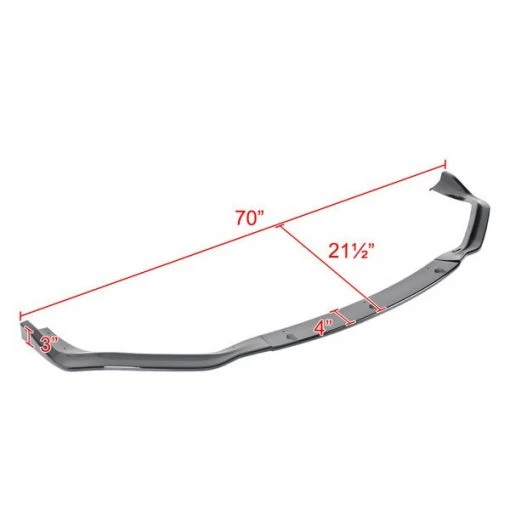 14-16 Lexus Is250 Is350 Is200T F-Sport Front Bumper Lip Glossy Black