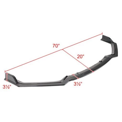 18-20 INFINITI Q50 SPORT FRONT BUMPER LIP – GLOSS BLACK