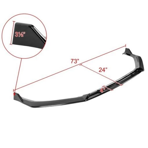 FRONT BUMPER LIP – GLOSSY BLACK