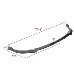 Spec-D Tuning FRONT BUMPER LIP GLOSSY BLACK 4 FRONT BUMPER LIP GLOSSY BLACK
