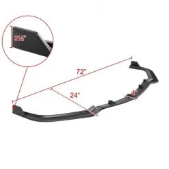 FRONT BUMPER LIP – MATTE BLACK