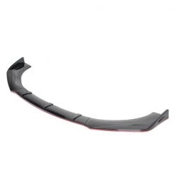 All All All Universal Front Bumper Lip Glossy Black With Red Trim