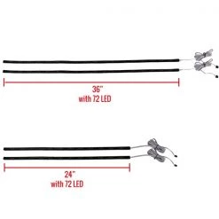 Multi Color LED Under Car Kit- 12V 2 X 24", 2 X 36"