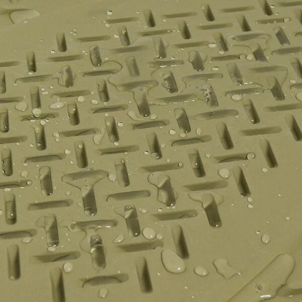 Pvc 3D Print Floor Mat Beige 3 Pieces
