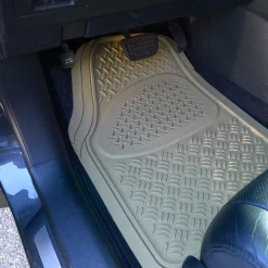 Pvc 3D Print Floor Mat Beige 3 Pieces