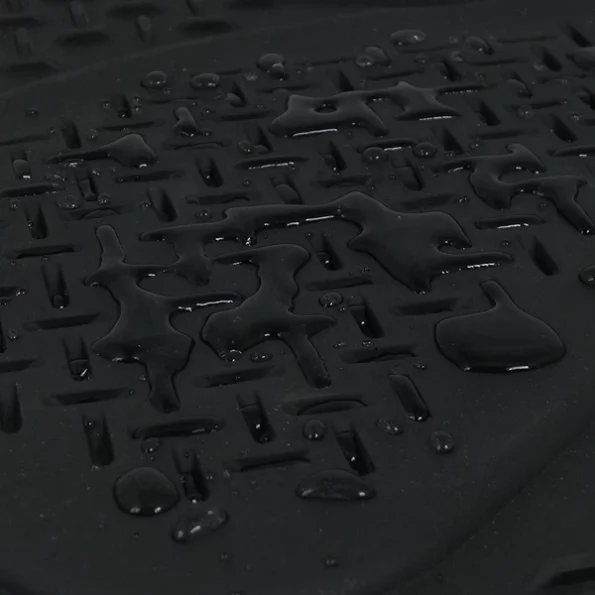 Pvc 3D Print Floor Mat Black 3 Pieces