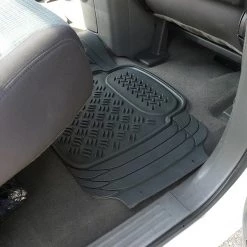Pvc 3D Print Floor Mat Black 3 Pieces