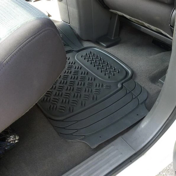 Pvc 3D Print Floor Mat Black 3 Pieces