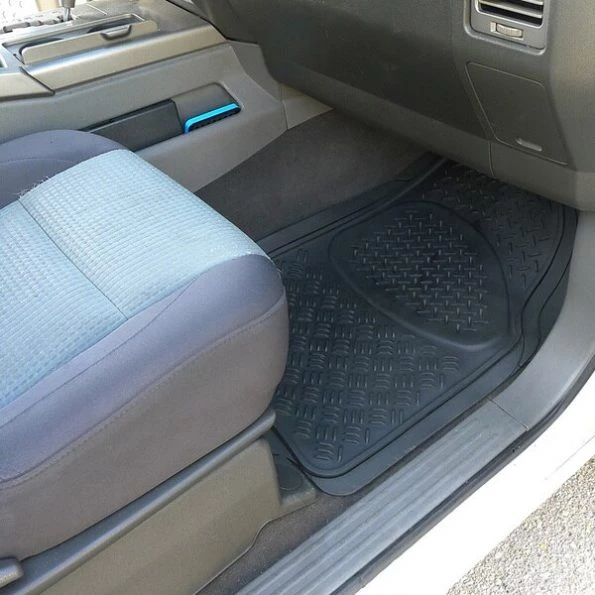 Pvc 3D Print Floor Mat Black 3 Pieces + Trunk Piece