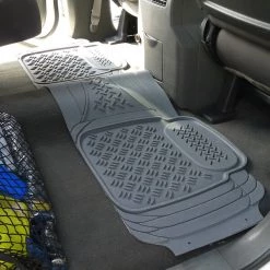 Pvc 3D Print Floor Mat Grey 3 Pieces + Trunk Piece