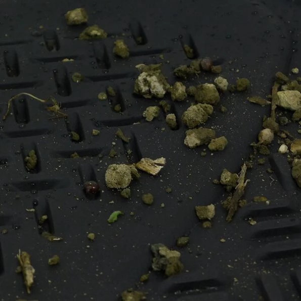 Pvc Floor Mat 4 Pieces Set Black