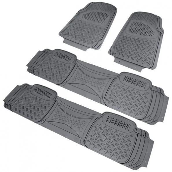 Spec-D Tuning Pvc Floor Mat 4 Pieces Set Grey 1 Pvc Floor Mat 4 Pieces Set Grey