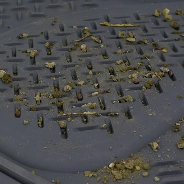 Pvc Floor Mat 4 Pieces Set Grey