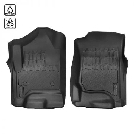 Spec-D Tuning 07-13 Chevrolet Silverado Fl+Fr Floor Mats 2Pc
