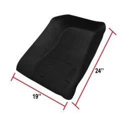 Spec-D Tuning 14-17 Jeep Wrangler Rear Floor Mats 1Pc 7 14-17 Jeep Wrangler Rear Floor Mats 1Pc