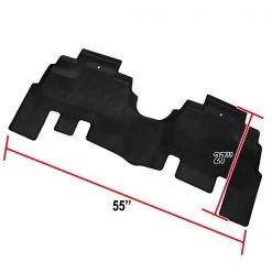 Spec-D Tuning 14-17 Jeep Wrangler Rear Floor Mats 1Pc 10 14-17 Jeep Wrangler Rear Floor Mats 1Pc